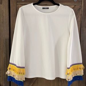 Fringe Sleeve Sweater